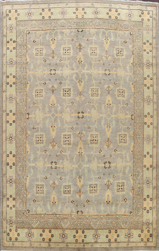 Geometric Khotan Oriental Area Rug 9x11