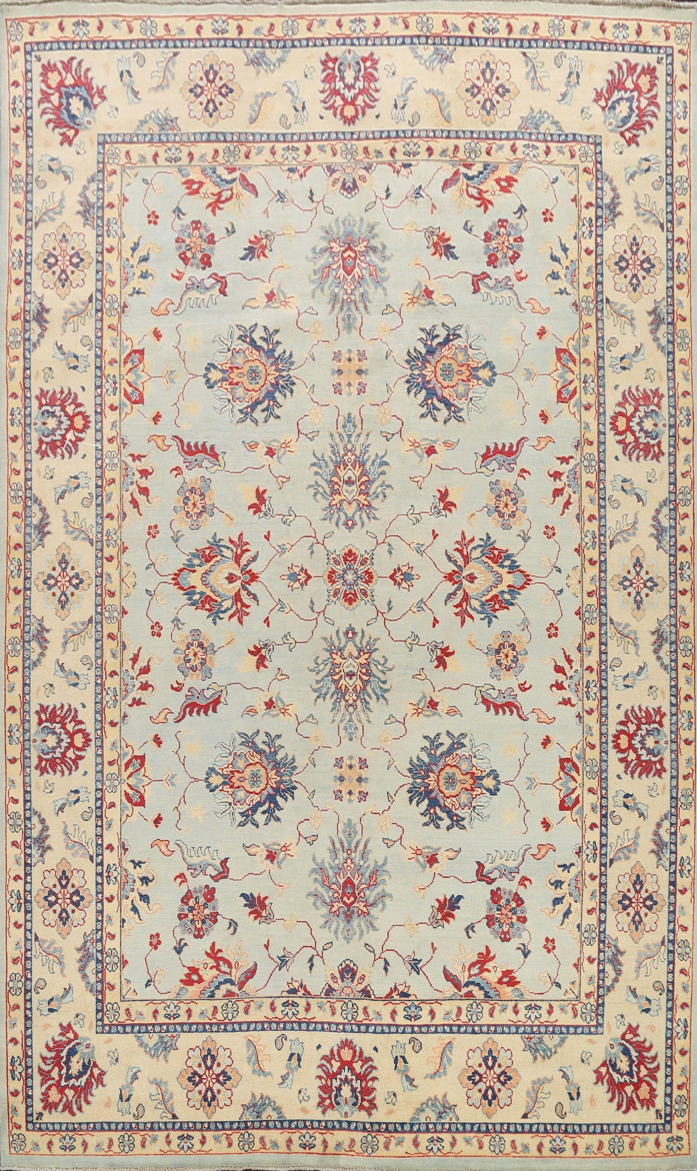 Vegetable Dye Super Kazak Oriental Area Rug 9x12