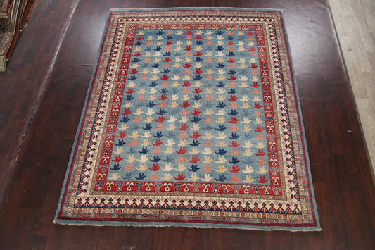 Vegetable Dye Super Kazak Oriental Area Rug 8x10