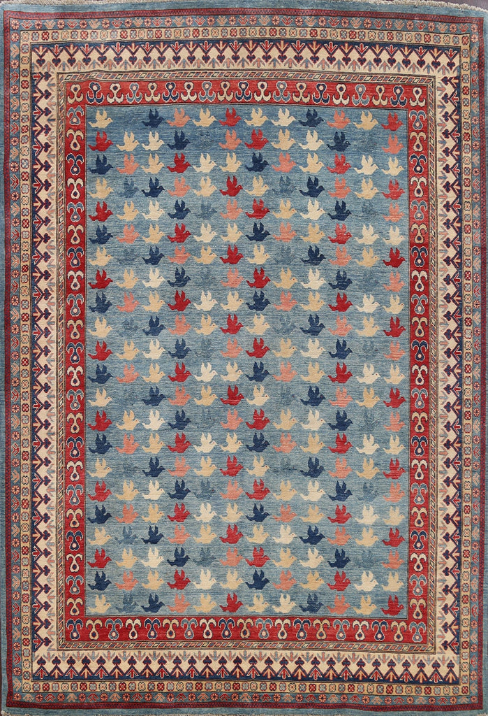 Vegetable Dye Super Kazak Oriental Area Rug 8x10