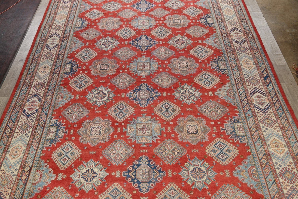 Large Vegetable Dye Super Kazak Oriental Area Rug 12x17