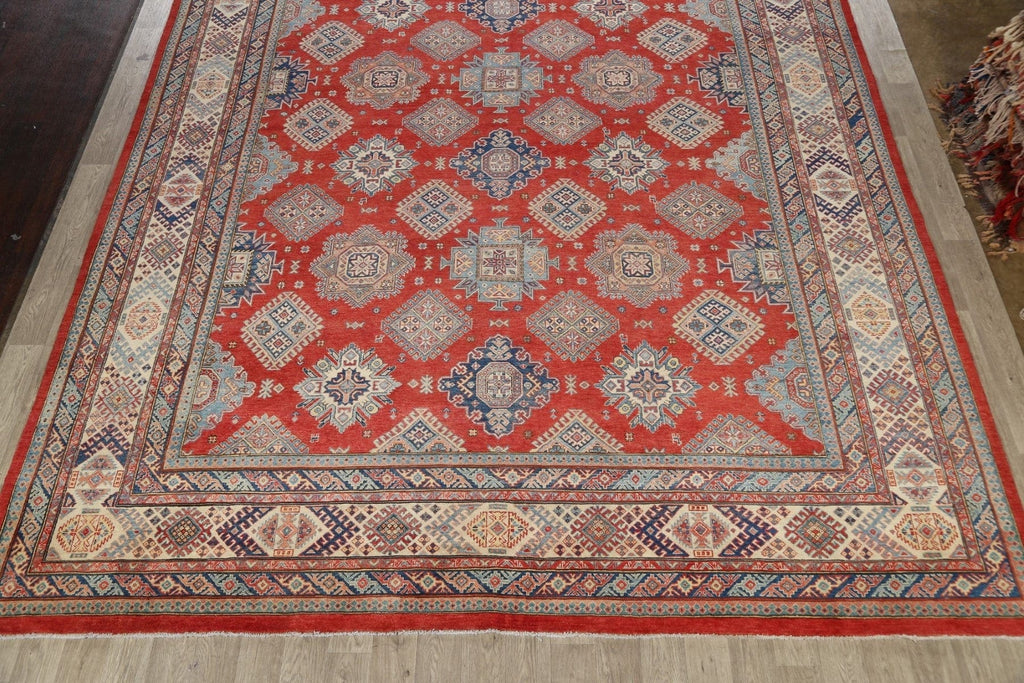 Large Vegetable Dye Super Kazak Oriental Area Rug 12x17