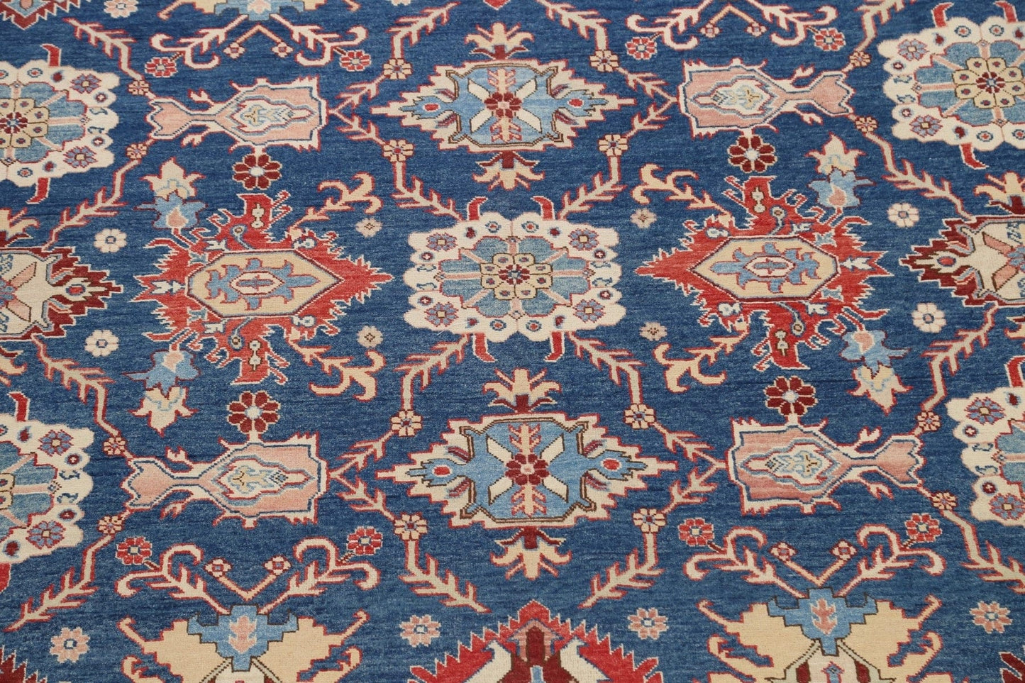 Vegetable Dye Super Kazak Oriental Area Rug 10x14