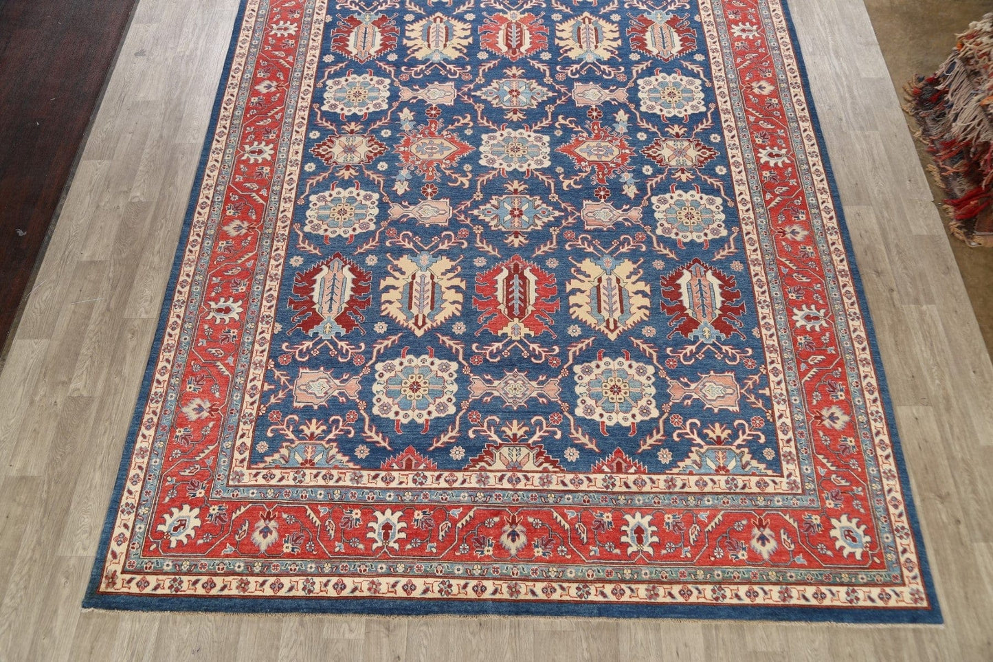 Vegetable Dye Super Kazak Oriental Area Rug 10x14