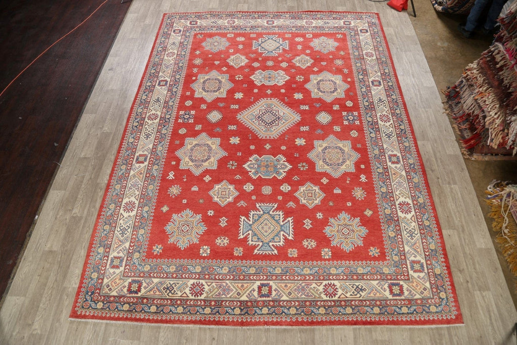 Vegetable Dye Super Kazak Oriental Area Rug 10x13