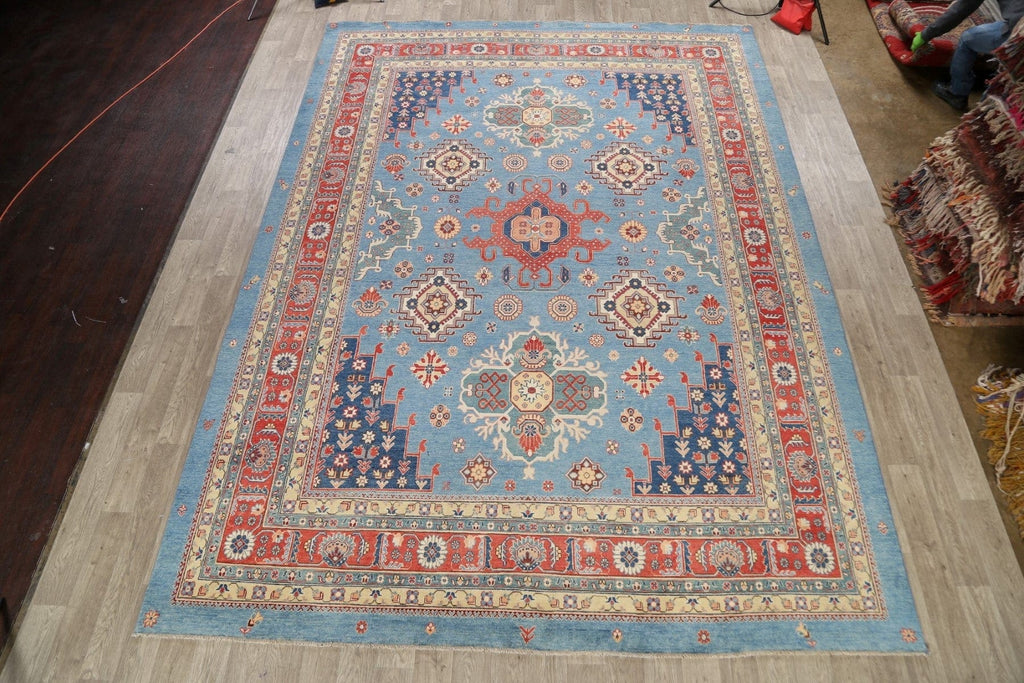 Vegetable Dye Super Kazak Oriental Area Rug 10x14