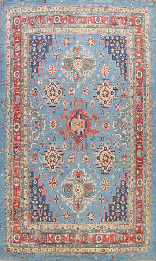 Vegetable Dye Super Kazak Oriental Area Rug 10x14