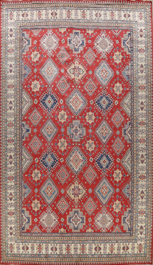 Large Vegetable Dye Super Kazak Oriental Area Rug 12x16