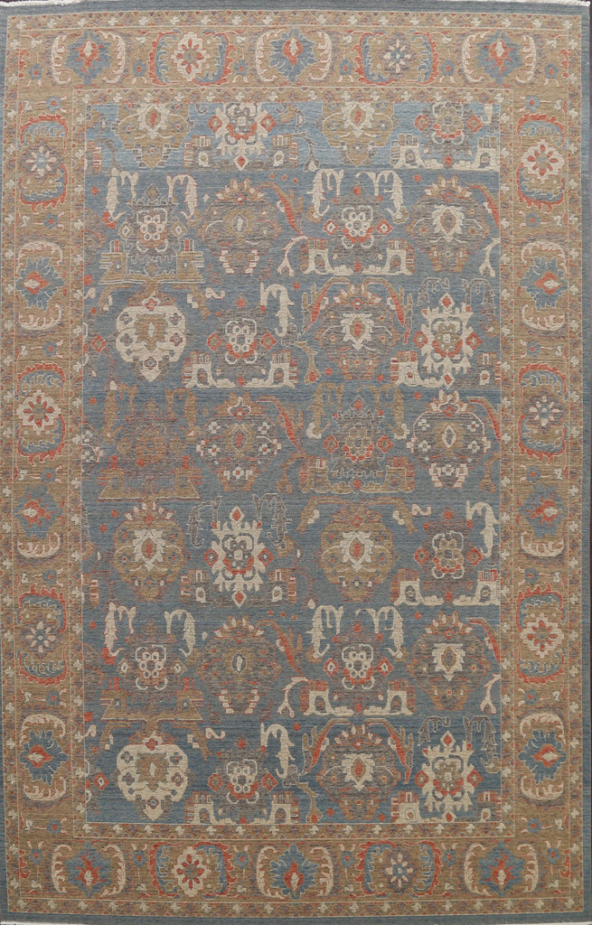 Silver Washed Ziegler Turkish Area Rug 9x12