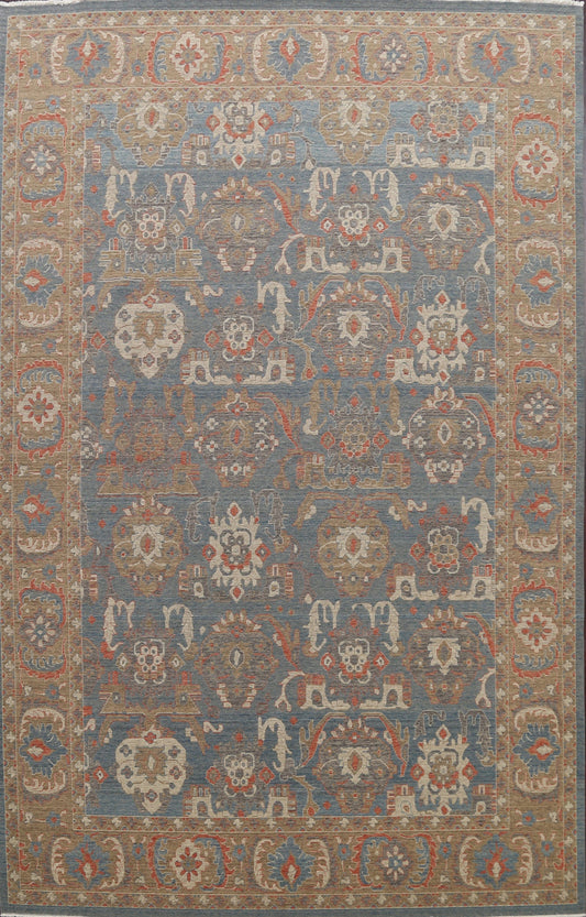 Silver Washed Ziegler Turkish Area Rug 9x12