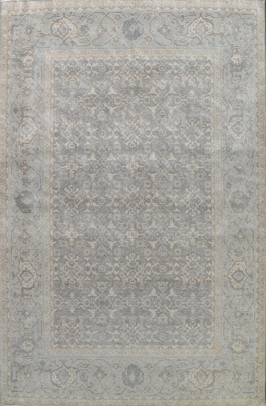 Silver Washed Ziegler Turkish Area Rug 10x13