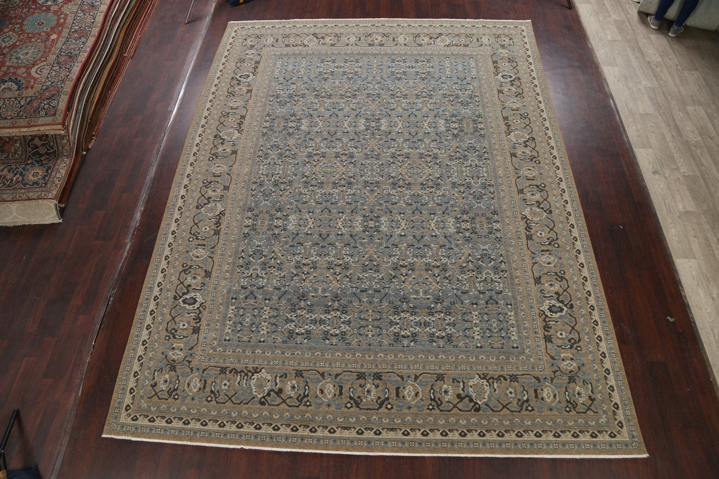 Silver Washed Ziegler Turkish Area Rug 10x13