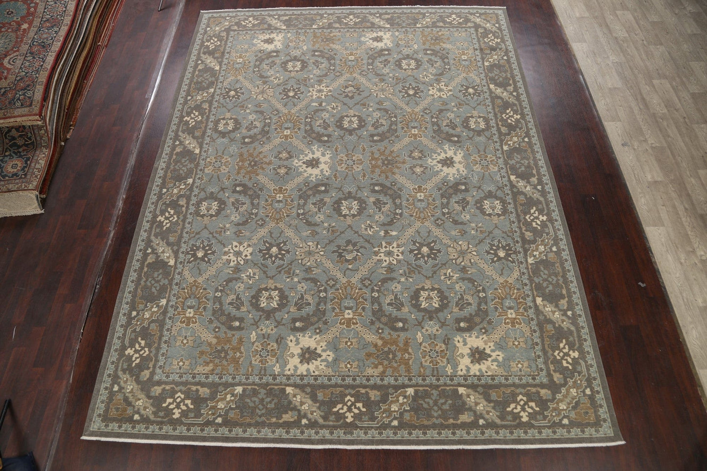 Silver Washed Ziegler Turkish Area Rug 10x13