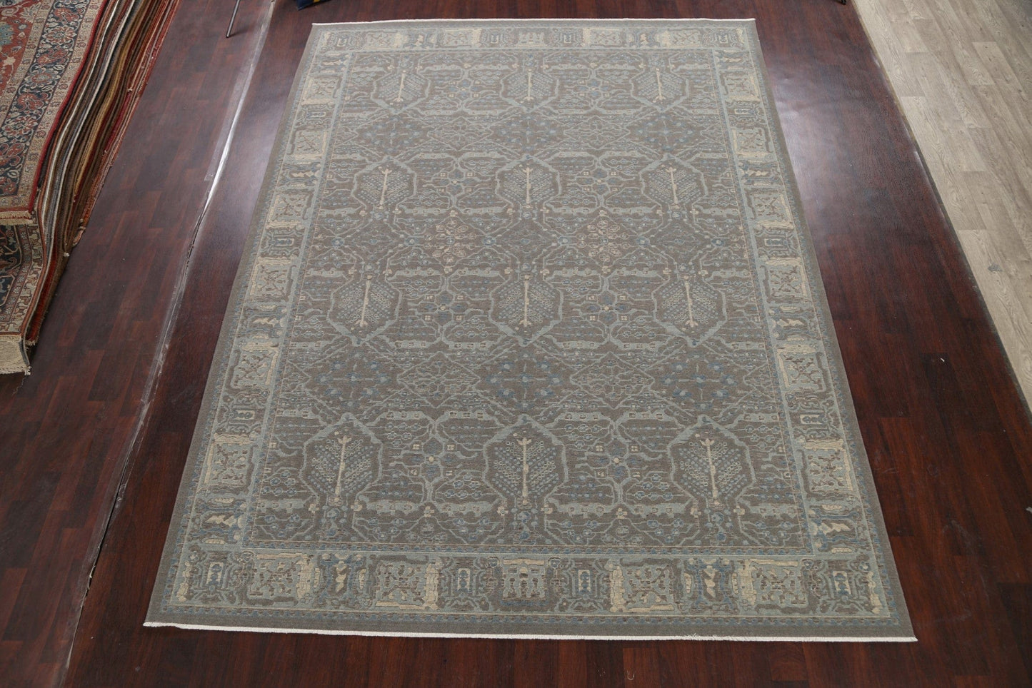 Silver Washed Ziegler Turkish Area Rug 9x12