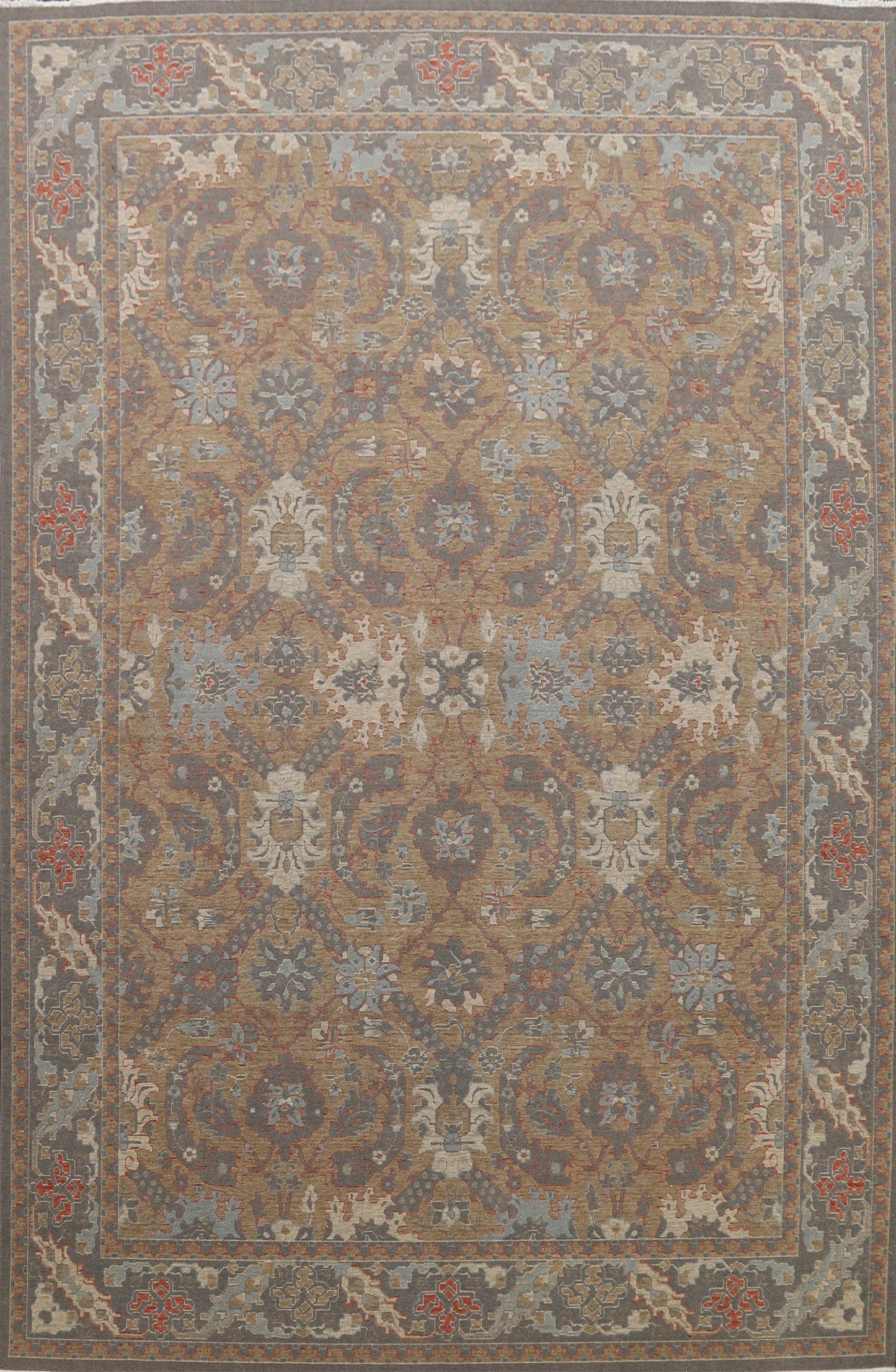 Silver Washed Ziegler Turkish Area Rug 9x12