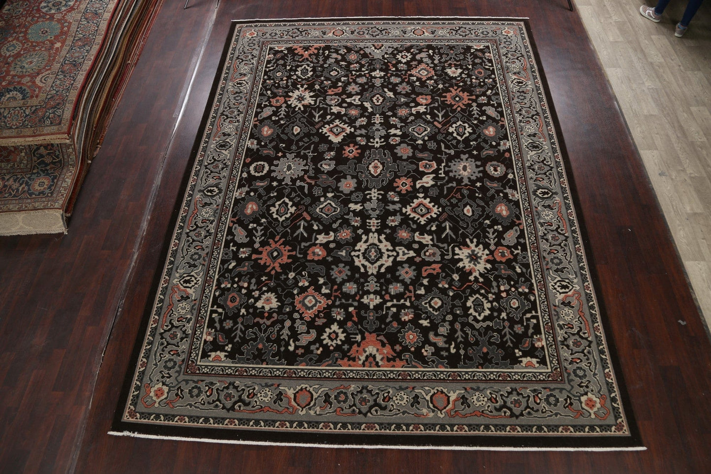 Silver Washed Ziegler Turkish Area Rug 10x13