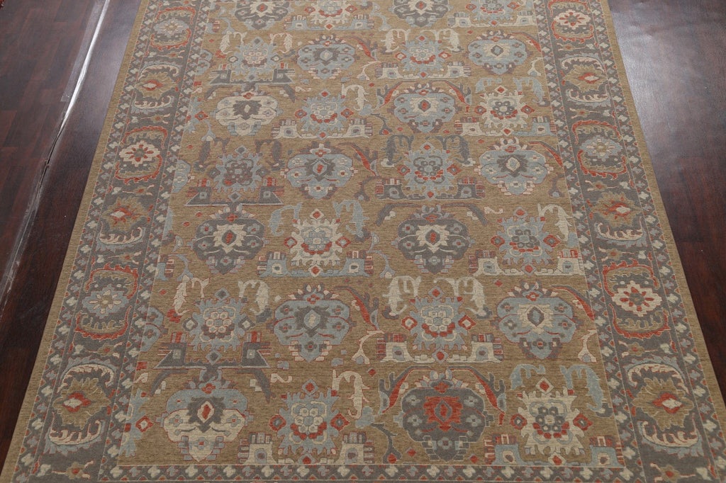 Silver Washed Ziegler Turkish Area Rug 9x12