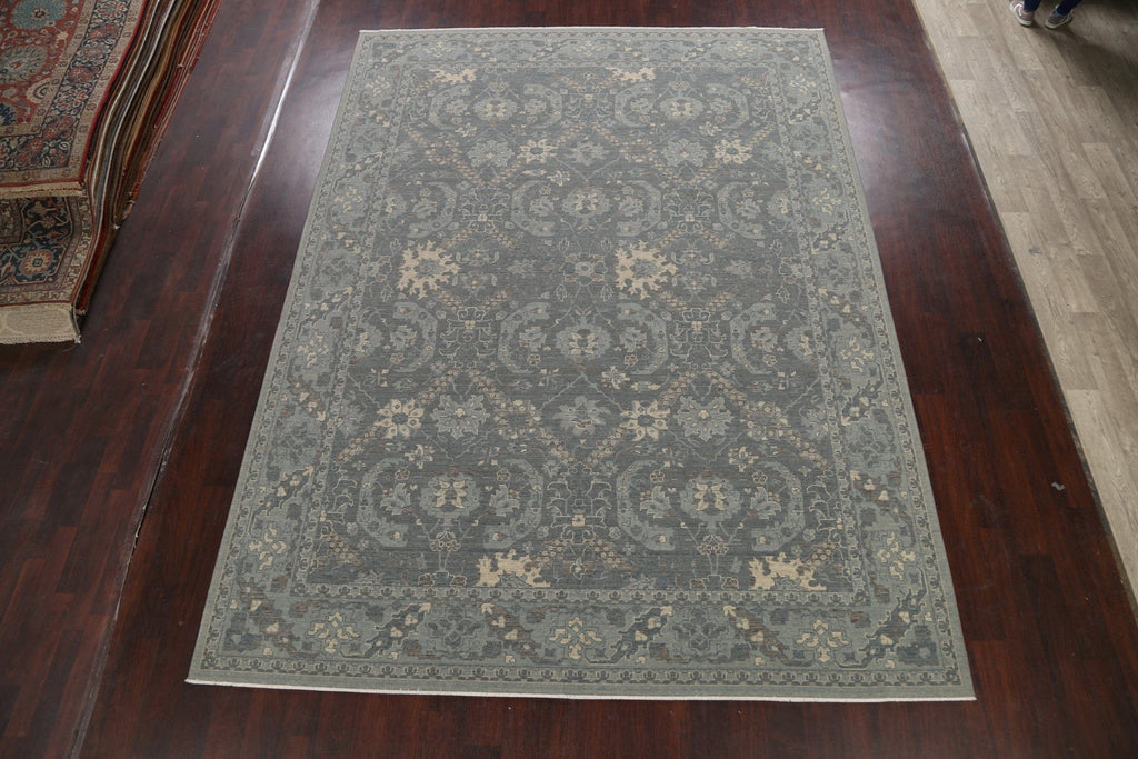 Silver Washed Ziegler Turkish Area Rug 9x12