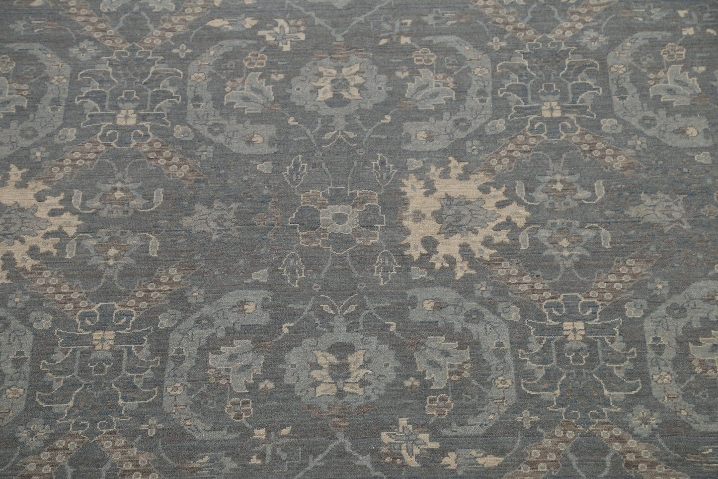 Silver Washed Ziegler Turkish Area Rug 9x12