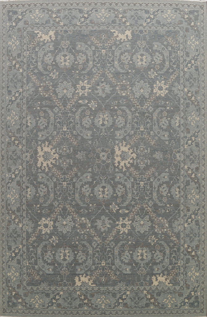 Silver Washed Ziegler Turkish Area Rug 9x12