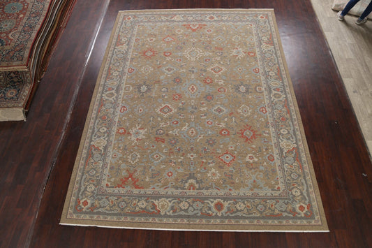 Silver Washed Ziegler Turkish Area Rug 9x12