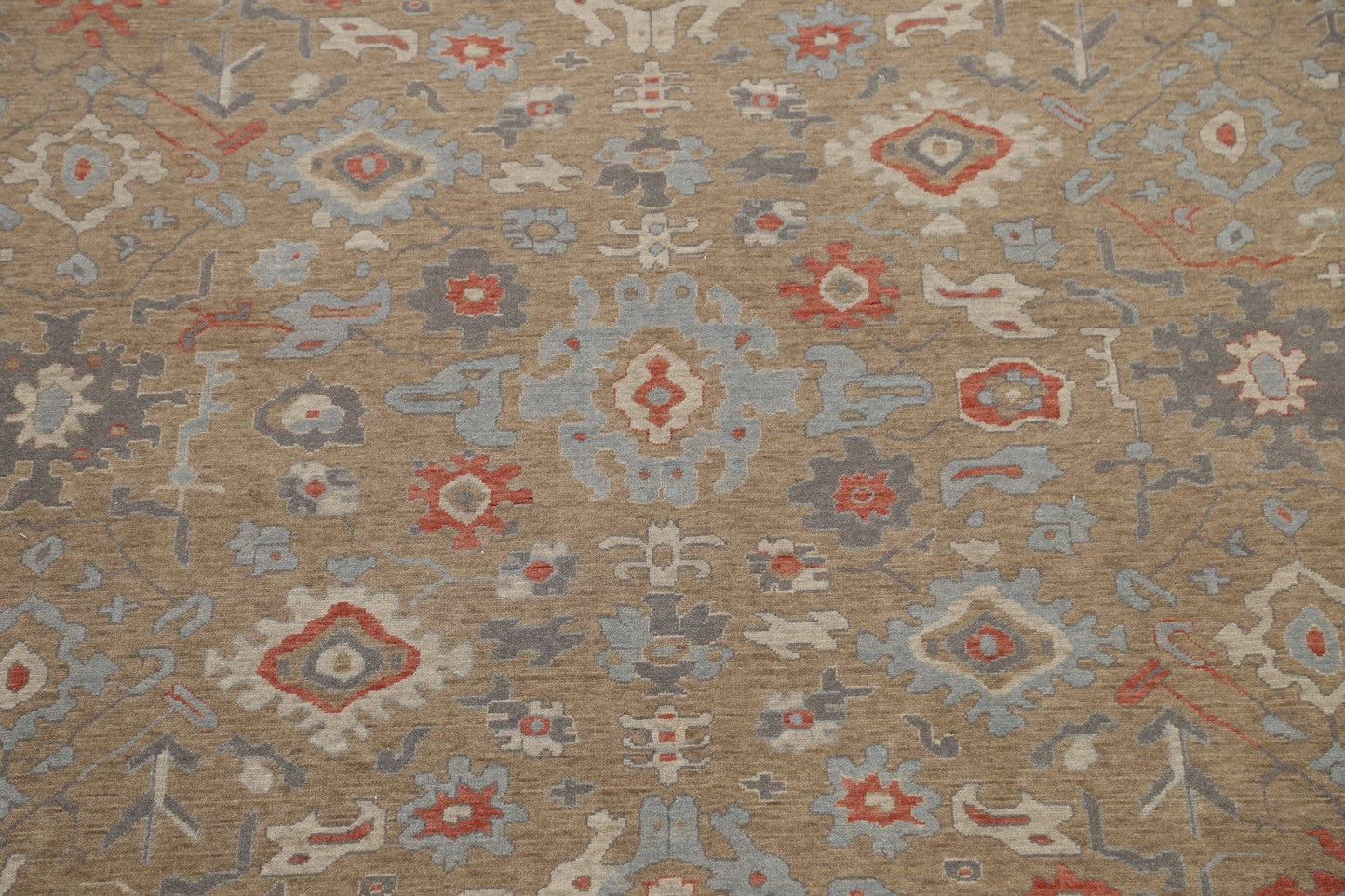 Silver Washed Ziegler Turkish Area Rug 9x12