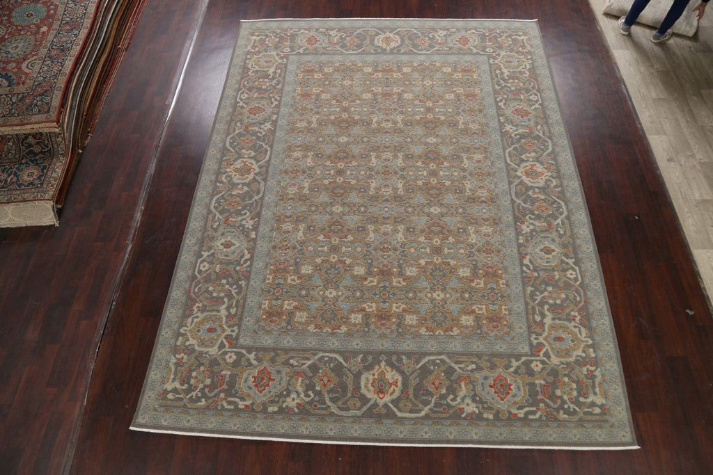 Silver Washed Ziegler Turkish Area Rug 9x12