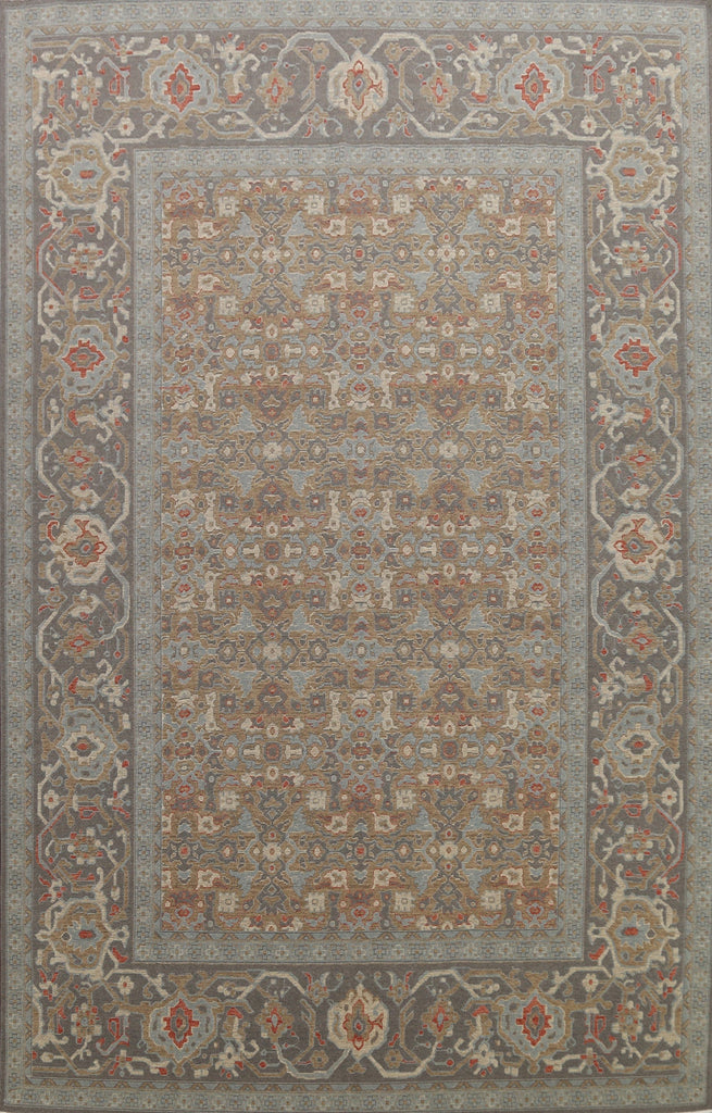 Silver Washed Ziegler Turkish Area Rug 9x12