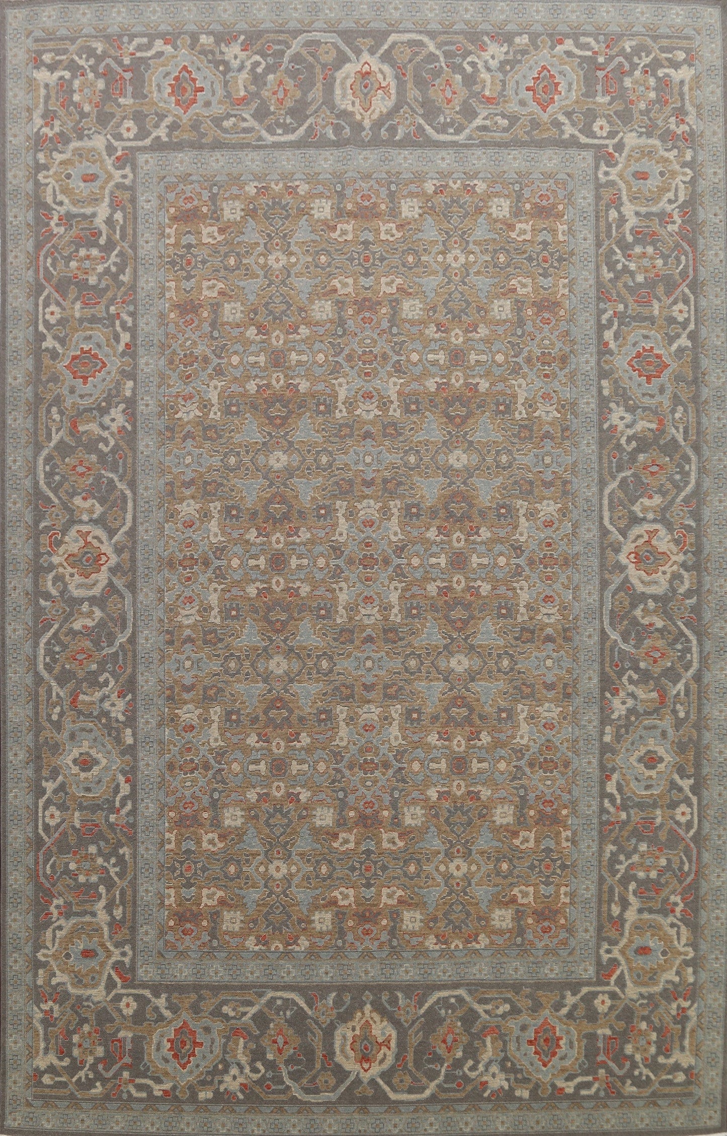 Silver Washed Ziegler Turkish Area Rug 9x12