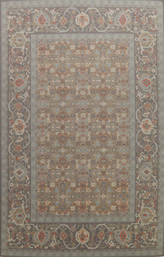 Silver Washed Ziegler Turkish Area Rug 9x12