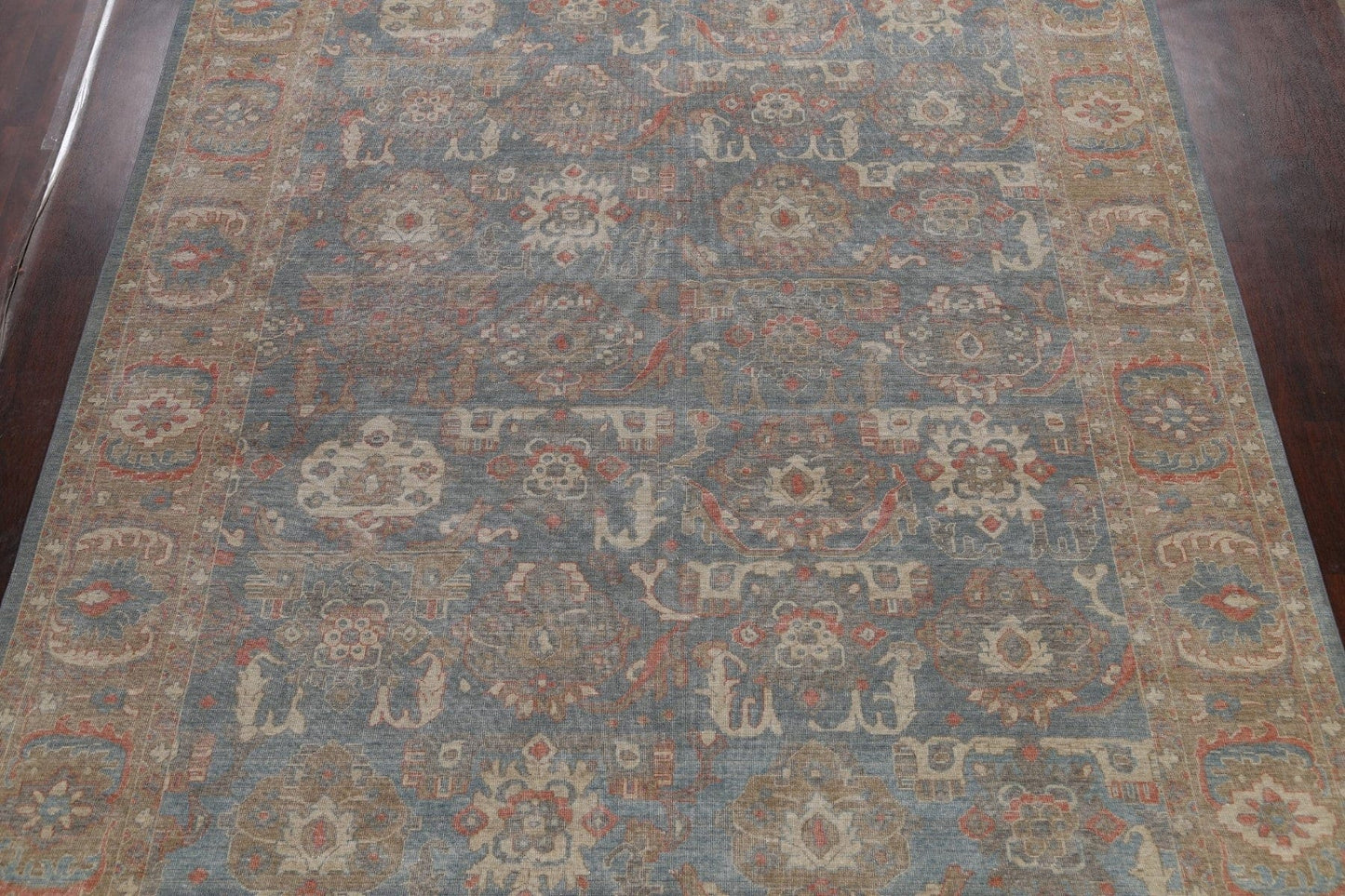 Silver Washed Ziegler Turkish Area Rug 10x13