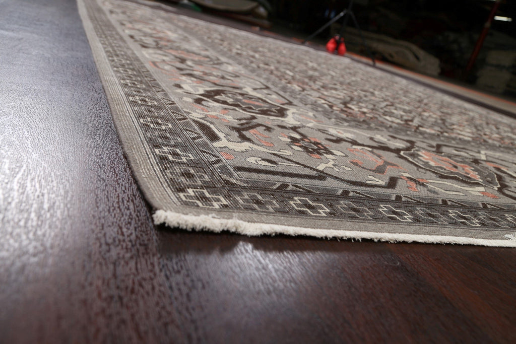 Silver Washed Ziegler Turkish Area Rug 9x12