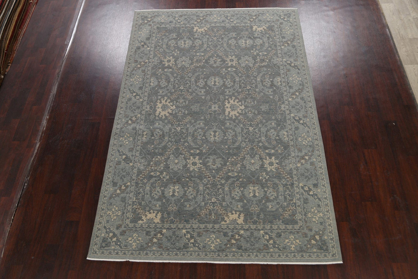 Silver Washed Ziegler Turkish Area Rug 7x10