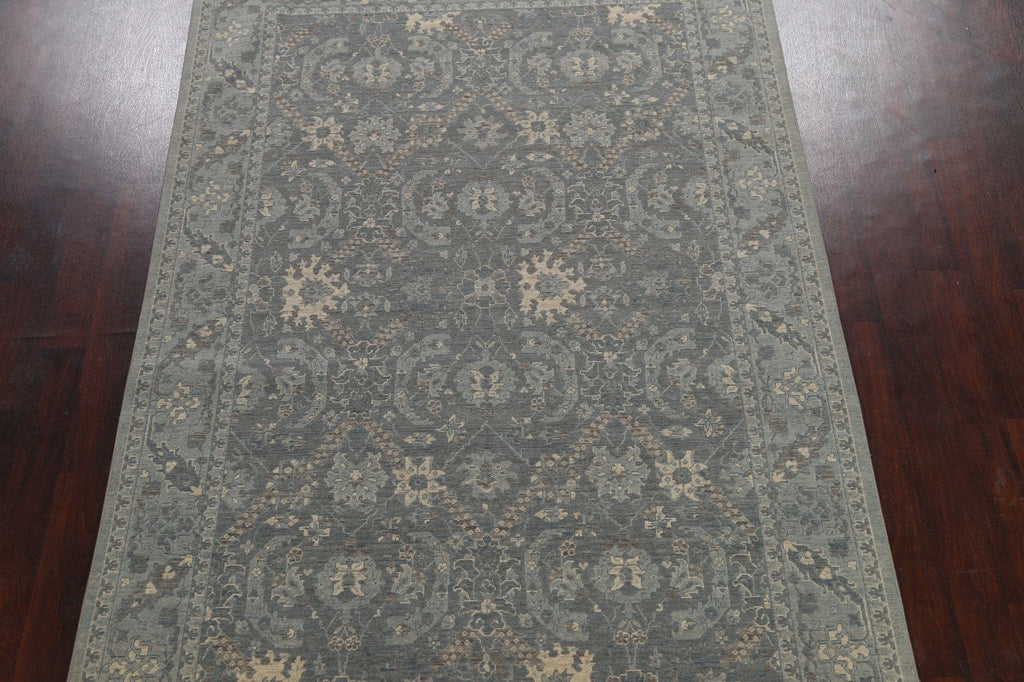 Silver Washed Ziegler Turkish Area Rug 7x10