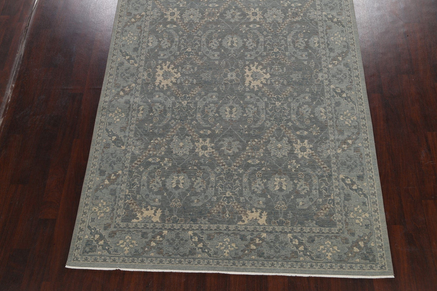 Silver Washed Ziegler Turkish Area Rug 7x10