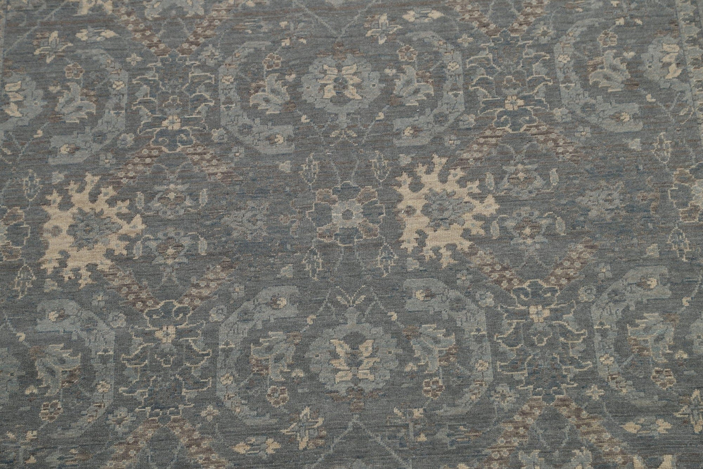 Silver Washed Ziegler Turkish Area Rug 7x10