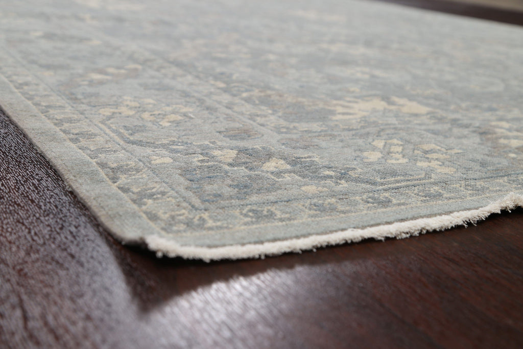 Silver Washed Ziegler Turkish Area Rug 7x10