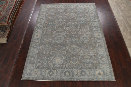 Silver Washed Ziegler Turkish Area Rug 9x12