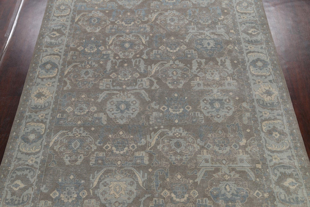 Silver Washed Ziegler Turkish Area Rug 9x12