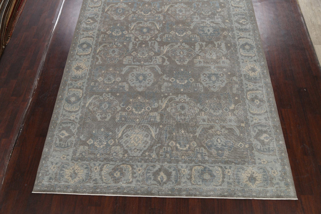 Silver Washed Ziegler Turkish Area Rug 9x12