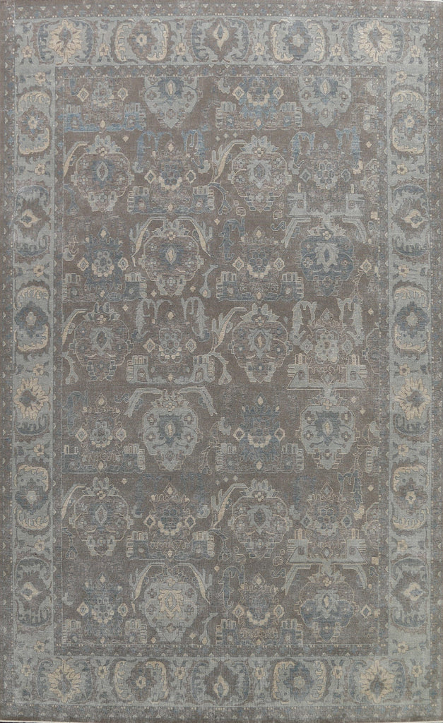 Silver Washed Ziegler Turkish Area Rug 9x12