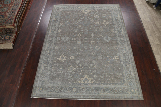 Silver Washed Ziegler Turkish Area Rug 9x12