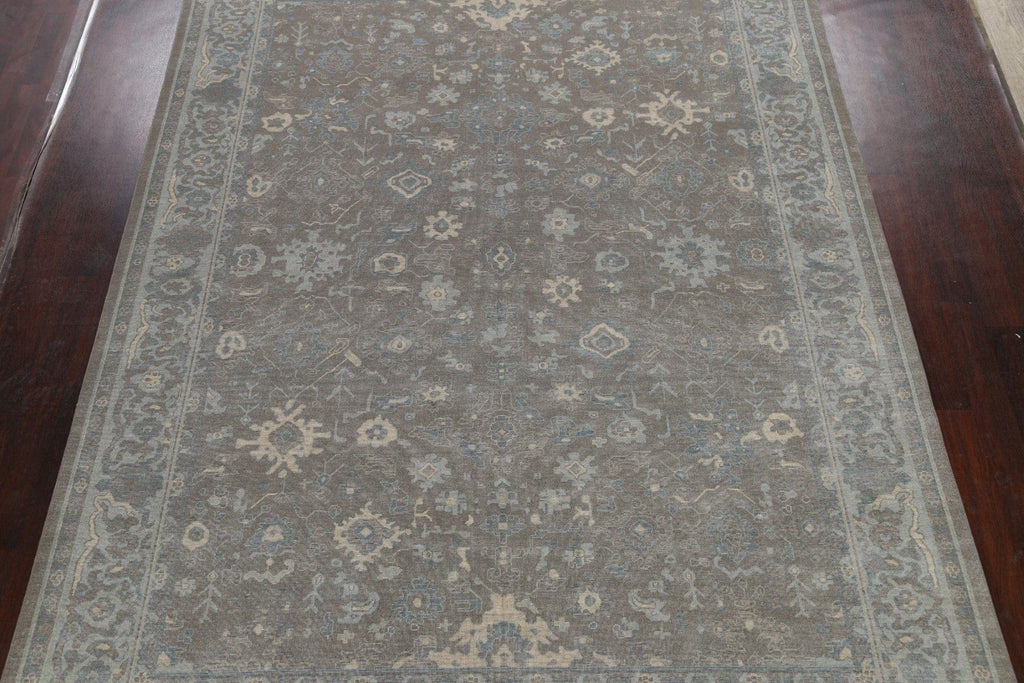 Silver Washed Ziegler Turkish Area Rug 9x12