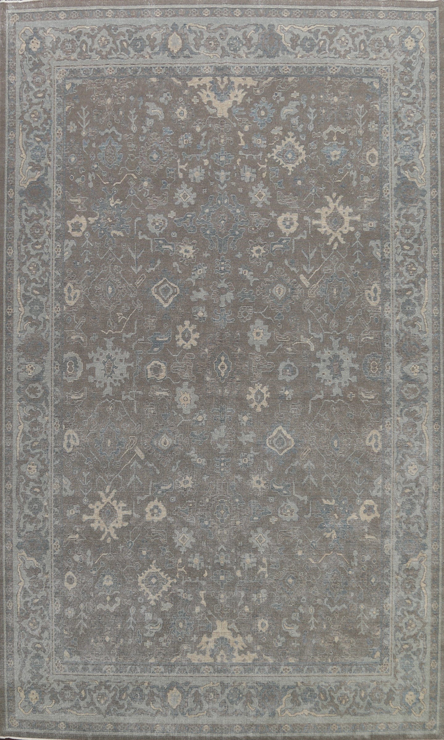 Silver Washed Ziegler Turkish Area Rug 9x12