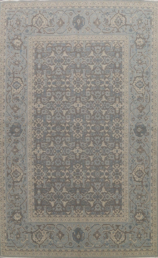 Silver Washed Ziegler Turkish Area Rug 9x12