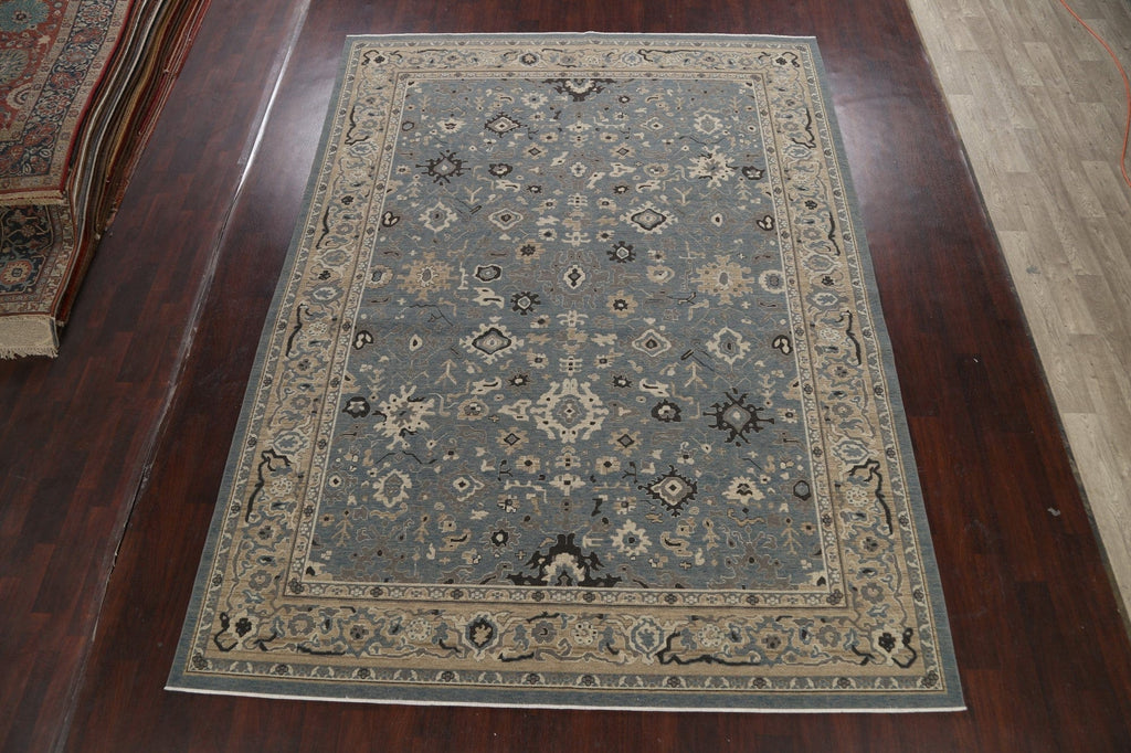 Silver Washed Ziegler Turkish Area Rug 9x12