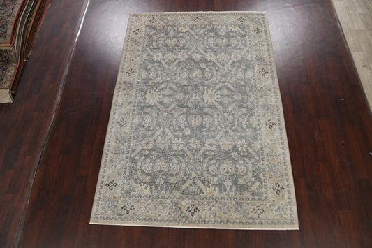 Silver Washed Ziegler Turkish Area Rug 7x10