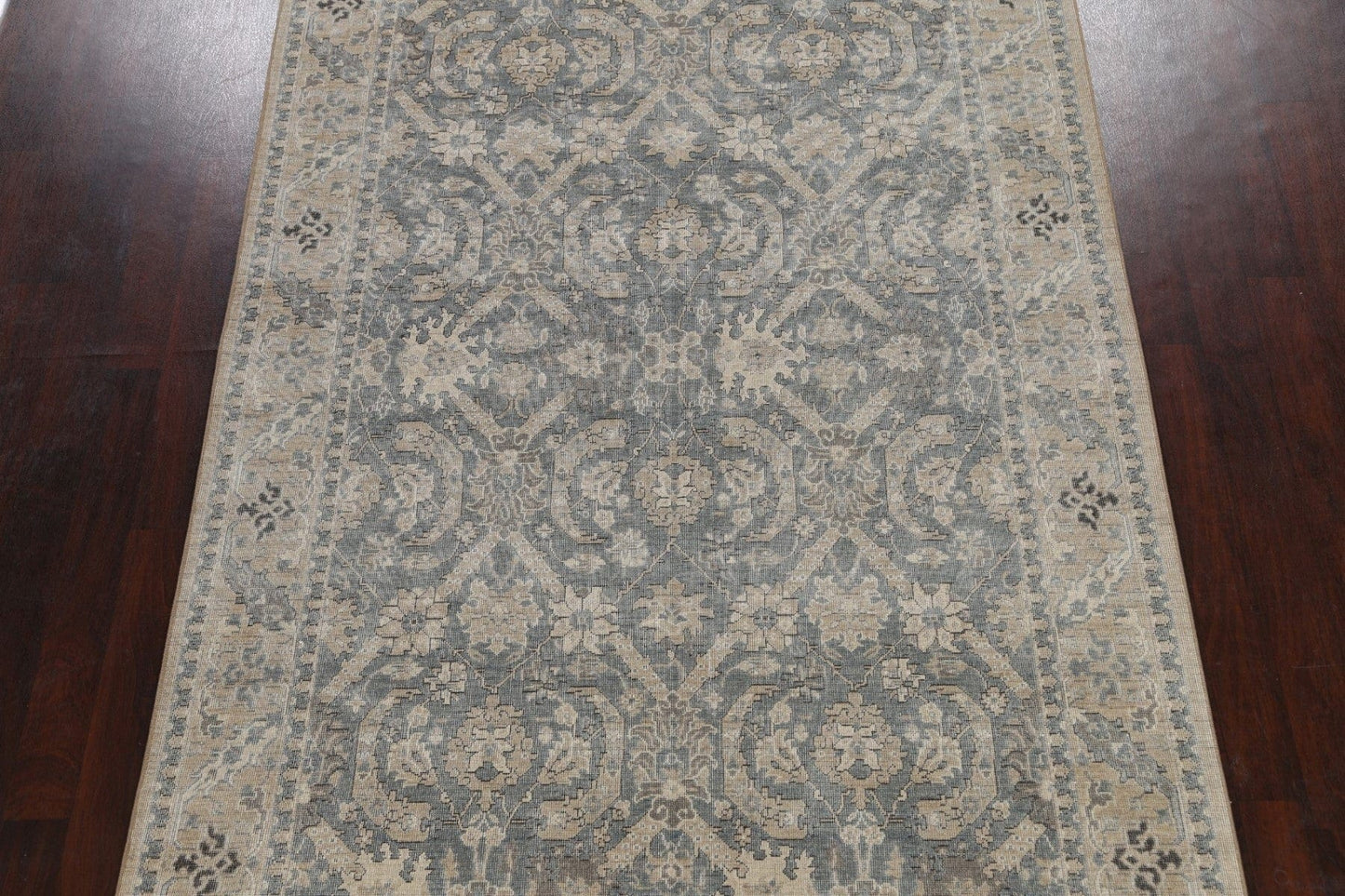 Silver Washed Ziegler Turkish Area Rug 7x10