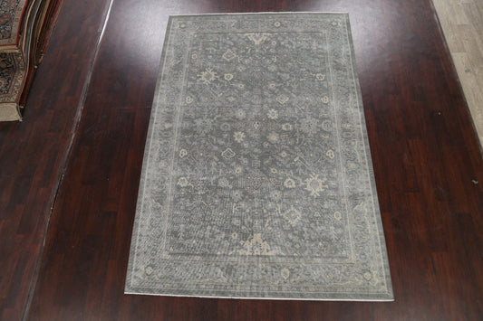 Silver Washed Ziegler Turkish Area Rug 7x10