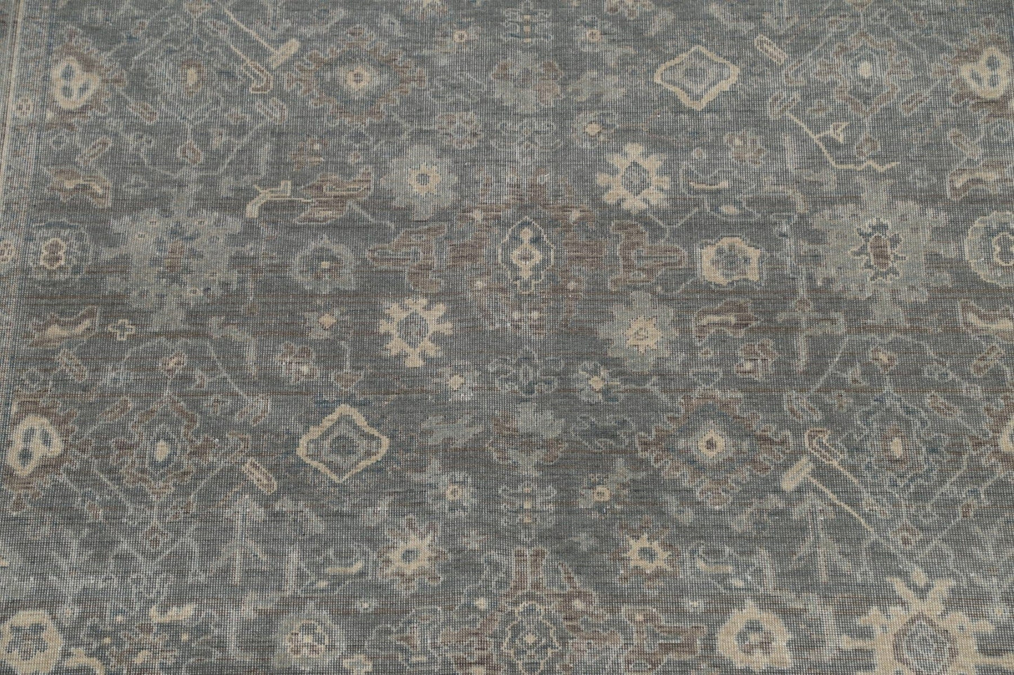 Silver Washed Ziegler Turkish Area Rug 7x10